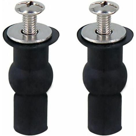 2PCS Pièces de fixation de siège de toilette, pièces de fixation de siège de toilette à charnière adaptées à toutes les toilettes (18 mm) (1/4)