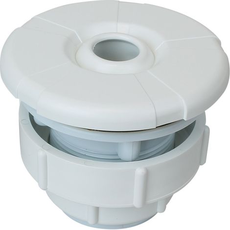 Linxor – Buse de refoulement orientable pour piscine hors sol en bois – Jet ajustable – Couleur blanche – Compatible avec piscines en bois (1/2)