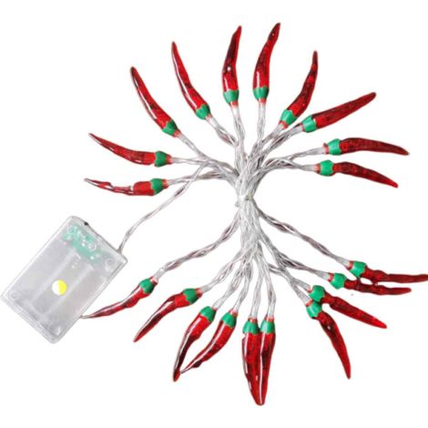 1 Guirlande lumineuse, LED rouge piment, 10 mètres, 100 LEDs, IP44, intérieur extérieur, Noël (1/5)