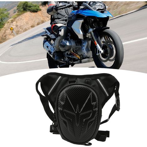 Motorradzubehör, Motorrad-Beintasche, wasserabweisende und reflektierende Bikertasche, Schultertasche für Tourenmotorräder (Artikelnummer: JMS-TB04), matt schwarz. (1/5)