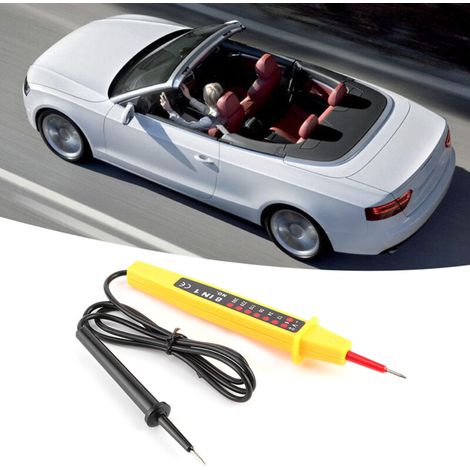 8-in-1 AC/DC-Spannungsprüfer 6–380 V, multifunktionales Kfz-Elektrik-Instrument mit Anzeige