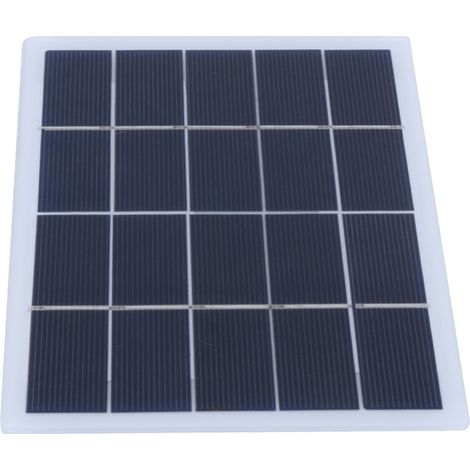 Panneau solaire en silicium polycristallin 3W 5V, laminé solaire, chargeur de batterie à sortie CC DIY