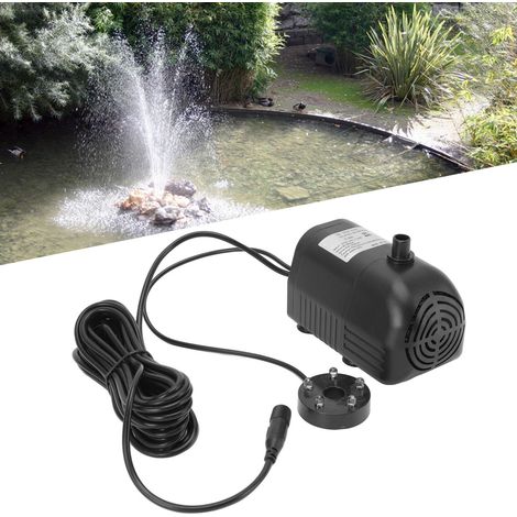Pompe à eau solaire submersible en ABS, fontaine décorative sans balais avec éclairage pour jardin, 6 V CC - 24 V CC (1/5)