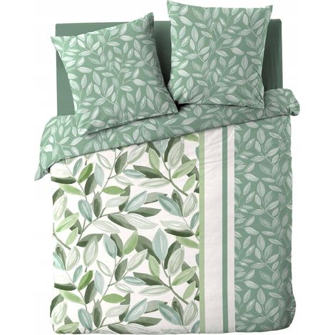 Douceur-dinterieur Set copripiumino verde cotone