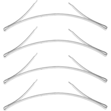 Butée de Porte Coulissante Robuste et Fiable en Acier Manganèse Argenté, Design Amortisseur Intégré Lot de 4 Pièces pour Système de Portes Coulissantes (1/5)