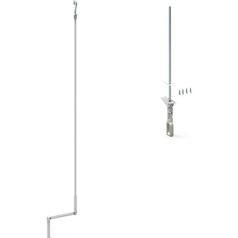 Slid'Up By Mantion – Manoeuvre de secours pour volet roulant motorisé – Manivelle à crochet 1200 mm – Tige 6 pans 7 mm – Utilisation intérieure (1/2)