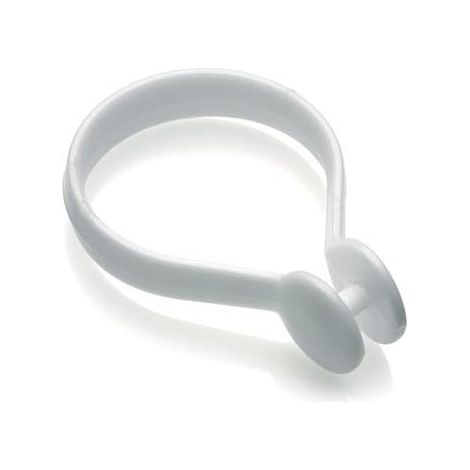 Croydex Button White Shower Curtain Rings - Set of 12 (1/5)
