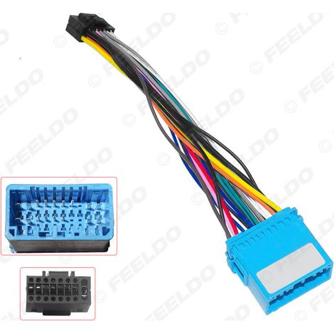 Compatible avec le câble de mise à niveau bas de gamme Mazda BT-50 2022 pour système de navigation Android grand écran avec capacités multimédias (câble d'alimentation à 16 broches).