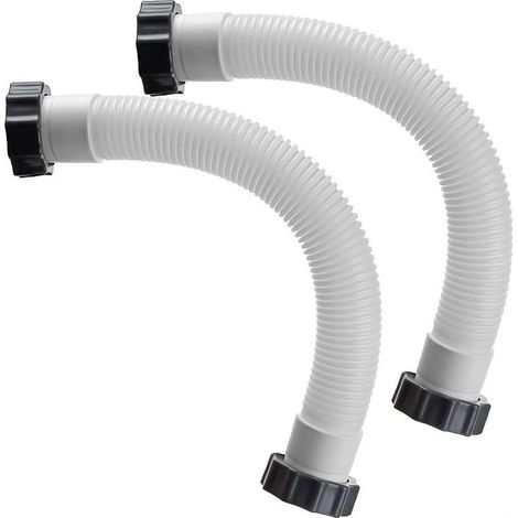 Lot de 2 tuyaux de rechange pour pompe de filtre de piscine de 38 mm, accessoire de tuyau d'interconnexion pour pompe à filtre pour Intex (1/5)