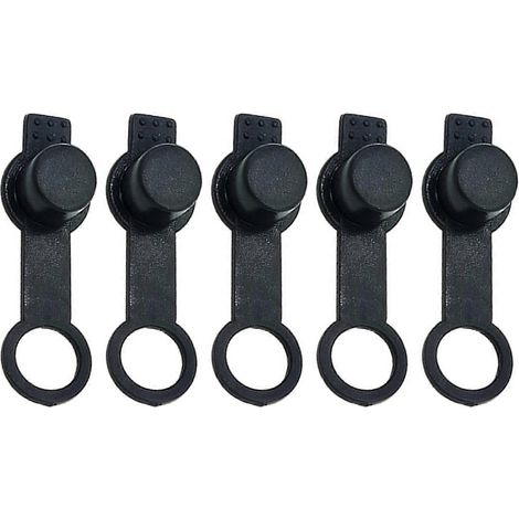 Lot de 5 capuchons anti-poussière multicolores pour valves de remplissage de réservoirs de propane SQCC1. (1/5)