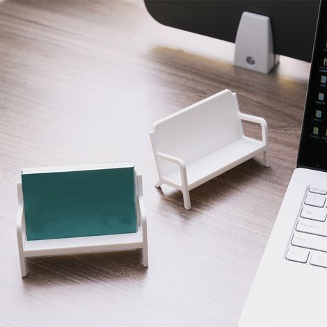 Support Pour Cartes De Visite - Forme Canapé - En Plastique Rigide - Bureau Bureau Domestique Et Professionnel - 1 Pièce (1/5)