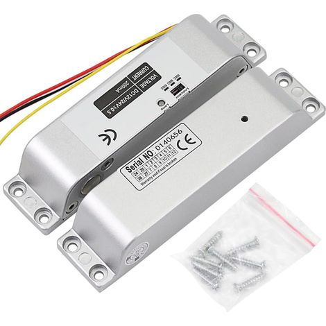 Serrure électrique Drop Bolt Lock DC 12 V Fail-Safe Art Serrure de porte électronique pour contrôle d'accès, système d'entrée de porte avec retard (1/5)
