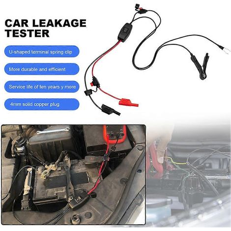 Testeur de fuites de batterie à pince à ressort en U avec bouchon en cuivre de 4 mm - Outil de diagnostic automobile (1/5)