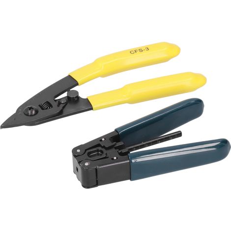 Fiber Optic Cutter Cold Splicing Tool Kit: Three-Hand Miller Pliers + Fiber Optic Stripper (1/5)