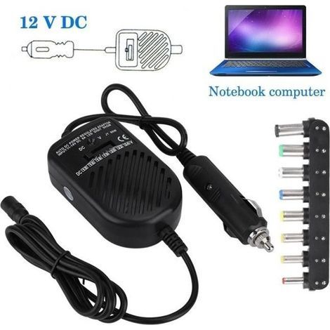 Chargeur d'ordinateur portable pour voiture, adaptateur universel d'alimentation CC 80W pour ordinateur portable (1/4)