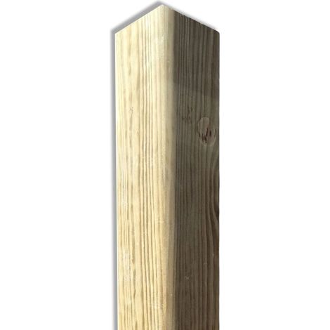 Trave Quadrata in Legno di pino impregnata 9x9 cm, lunghezza 240 cm