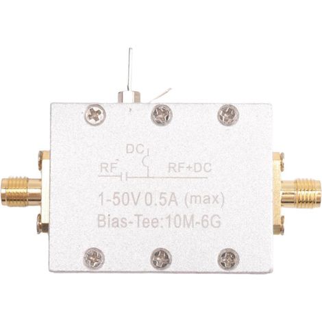 Raccord en T de polarisation 10 MHz–6 GHz, raccord en T de polarisation coaxiale micro-ondes haute fréquence à large bande 10 MHz–6 GHz - JBMEDIA (1/4)