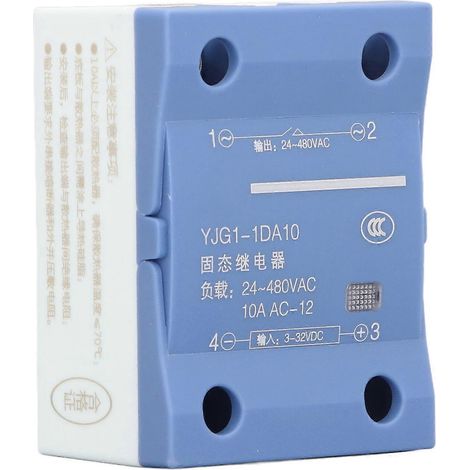 Einphasen-Halbleiterrelais, 3 bis 32 V DC Eingang, 24 bis 480 V AC Ausgang, Halbleiter-Spannungsregler 10