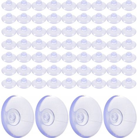 100 ganci riutilizzabili - Ventose per vetro e bagno