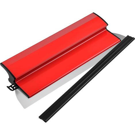 Lame a Enduire, Spatule Enduit Durable de 40 cm, Lisseuse Enduit Ergonomiques, Lame a Lisser Flexibles en Acier Inoxydable, Couteau a Enduire pour Murs, Finitions, Sols et Plâtres (Rouge) (1/5)