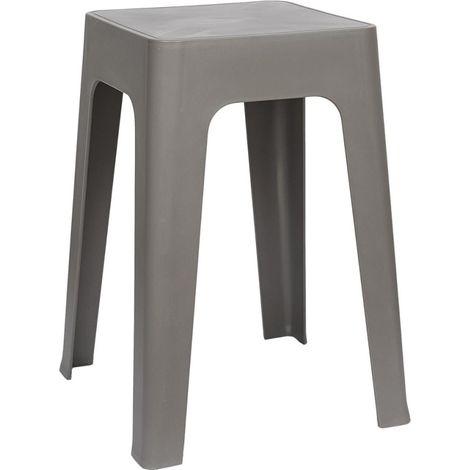 Tabouret empilable coloris gris (1/3)