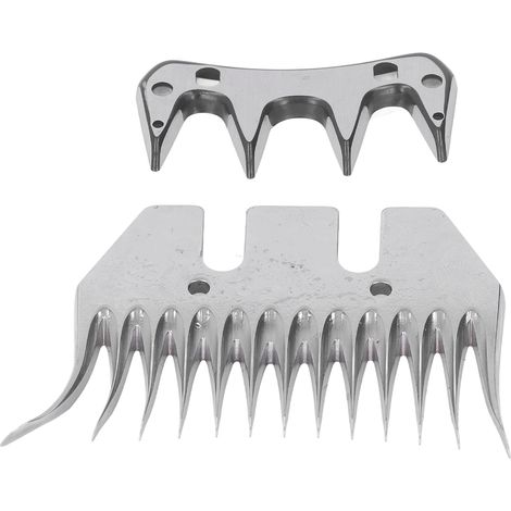 Lot de 2 lames pour tondeuse à moutons courbées 13 dents peigne coupe-laine acier carbone haute qualité (1/5)