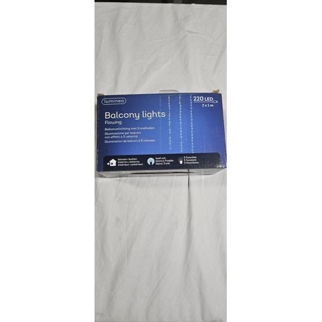 Lumineo Rideau LED extérieur blanc 200x100 cm 220 LED (1/3)