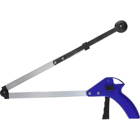 Pince de préhension pliable avec poignée rotative extra longue pour ramasser les déchets, ramasser les déchets, handicapés, rallonge de bras