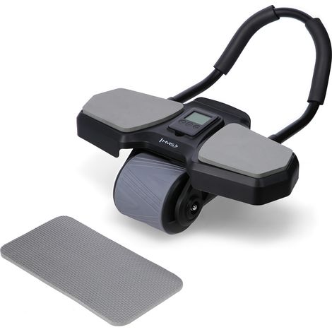 Rueda abdominal KA10 negra para ejercitar los músculos abdominales HMS (1/5)
