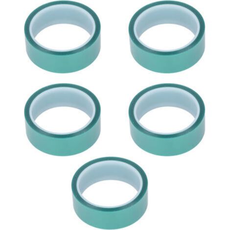 5 pièces ruban de masquage vert 33mm largeur 33m longueur peinture par pulvérisation Protection PET haute température (1/5)