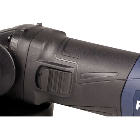 FERM Smerigliatrice angolare 850W–125mm. Protezzione riavvio elettronica – Soft grip – blocco mandrino – cavo 3 metri – include impugnatura laterale regolabile (1/10)