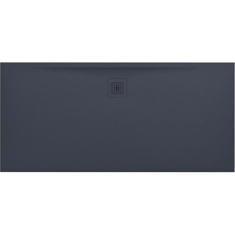Receveur de douche LAUFEN PRO, rectangulaire, écoulement latéral long, 1600 x 750 x 32 mm, anthracite LAUFEN