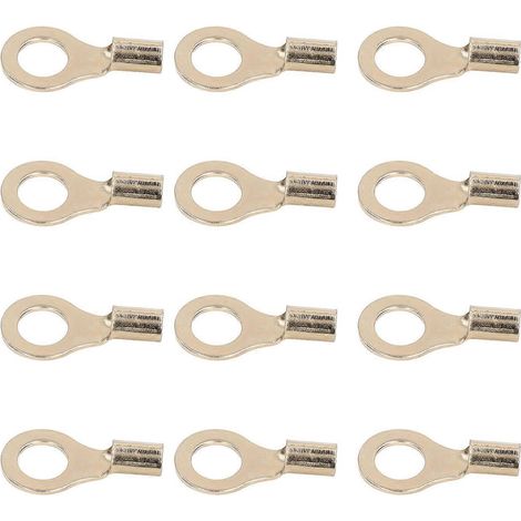 6GA-Kabelschuhe, Kupfer, 12 mm Innendurchmesser, Ringkabelschuh-Enden, Stecker für Verteilerkasten, Fahrzeug
