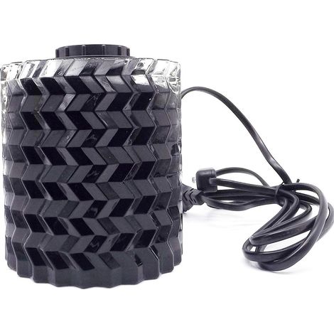 Lampada da Tavolo Base in Cristallo Nero