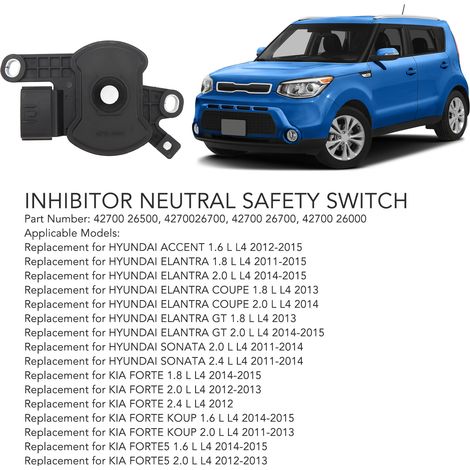 Interruptor de seguridad de punto muerto de la palanca de cambios 42700 26500 - Compatible con Hyundai (1/4)