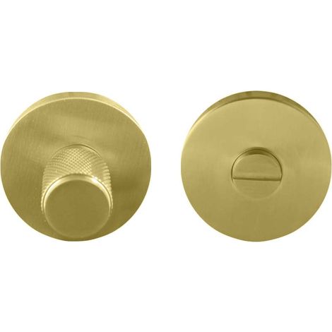 Sélectionnez Béquille Inox+disbl. Mod. rond emblématique de 6,5 mm en PVD or satiné (1/4)