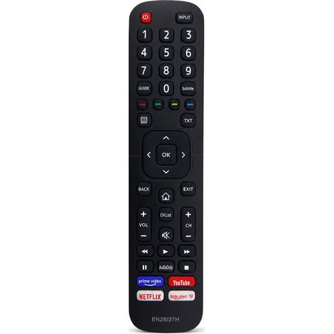 Télécommande TV Compatible avec Hisense EN2BI27H avec Boutons Netflix, YouTube et Prime Video (1/5)