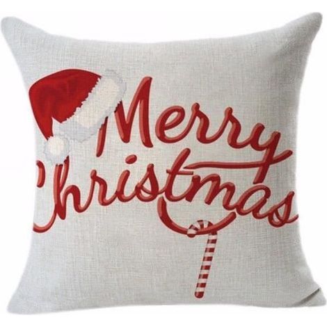 45x45cm Christmas cushion covers with farmhouse decor, Santa pillowcase, festive ornaments