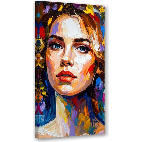 Wandbild Buntes Porträt Frauen 40x80 cm (1/5)