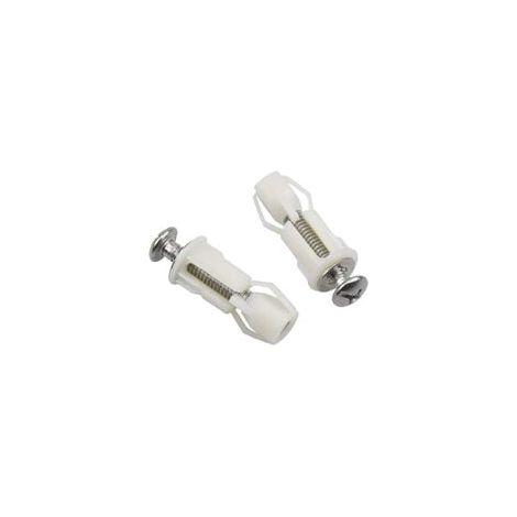 Lot de 2 vis d’expansion pour fixation abattant WC, kit de rechange pour couvercle de toilette – Montage facile et durable– (1/5)