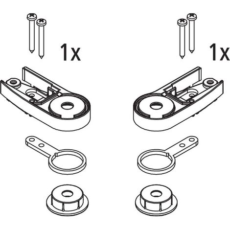 Kermi Lager Set oben, EBDI026, Weiß, 2534998