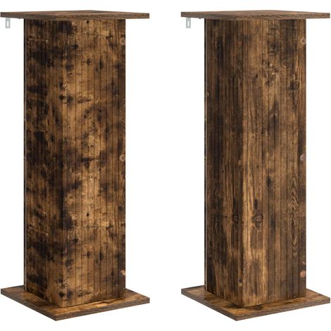 Maison Exclusive - Supporto per piante 2 pcs Rovere Fumo 30,5 x 30 x 80,5 cm