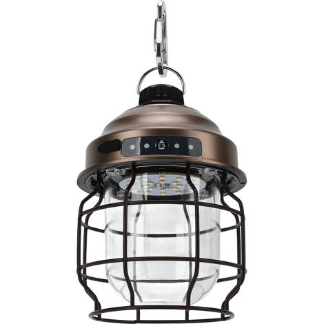 LED-Campinglaterne im Retro-Stil, tragbar und wiederaufladbar, aus Kupfer gefertigt, ideal für Camping und Notfallsituationen zu Hause oder im Freien. (1/5)
