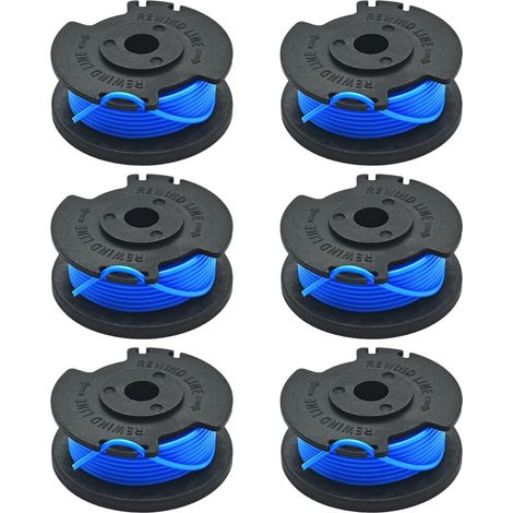 Bobine de fil compatible avec la tondeuse Greenworks 21332 et 21342 (24 V, 40 V et 80 V), lot de 6 (référence 29252). (1/4)