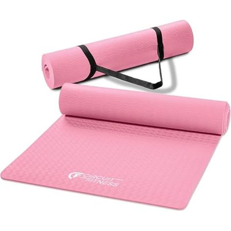 Tapis De Yoga - TPE - 183 X 61 X 0,6 Cm - Non Glissant - Pour Yoga Pilates Et Renforcement Musculaire - 1 Piece (1/3)