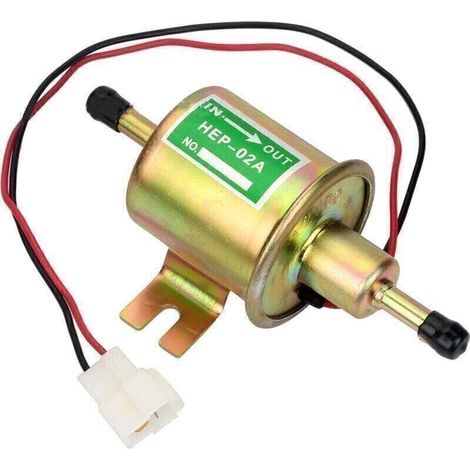 Universal 12V Electric Fuel Pump for Gasoline and Diesel, HEP-02A, Low Pressure, OEM, for Most Cars, Carburetors, Motorcycles, and ATVs (1/3)