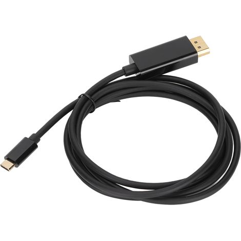 Câble DisplayPort vers USB-C 4K 60Hz, doré, blindé contre les interférences, 10 Gbps, pour ordinateur, moniteur, projecteur, 1.8 m (1/5)