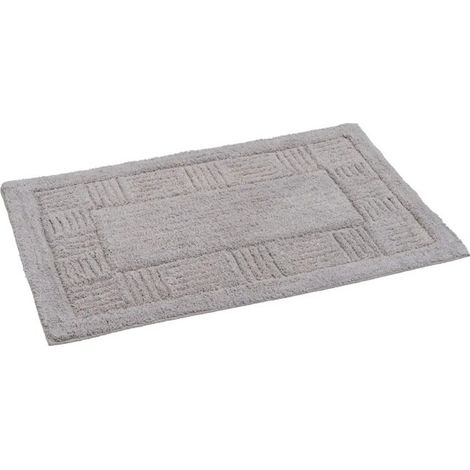 Tapis de bain - JUANIO - Tapis de bain - Coton - Gris - 70 x 45 cm (1/5)