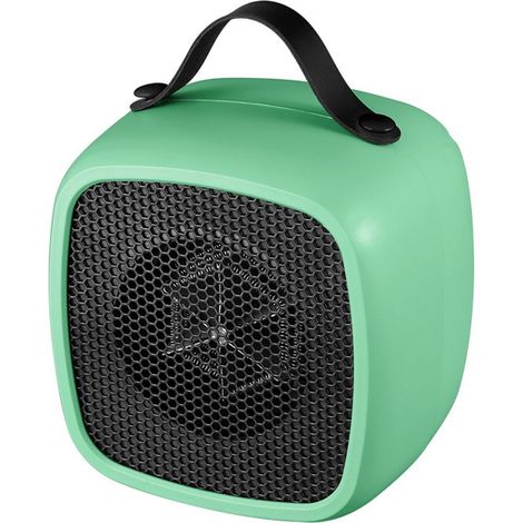 Calefactor eléctrico pequeño de cerámica con protección contra sobrecalentamiento，de 500 W，apto para escritorios de oficina (1/2)