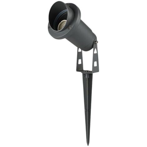 Double Installation Spot De Jardin Extérieur Avec Support De Piquet Gu10 Ip65 Et-01 Gris (1/5)